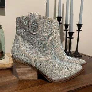 Very G Glitter Western Style boots 7.5